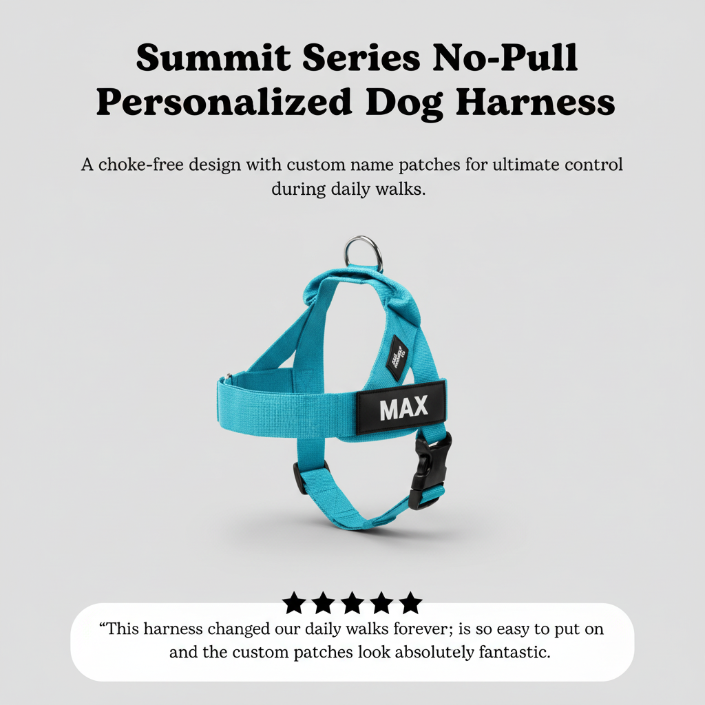 Summit Series No-Pull Personalised Dog Harness